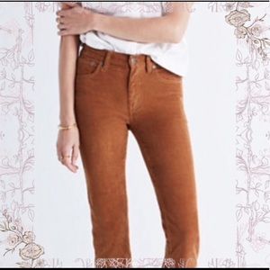 Madewell Corduroy Gold Pants